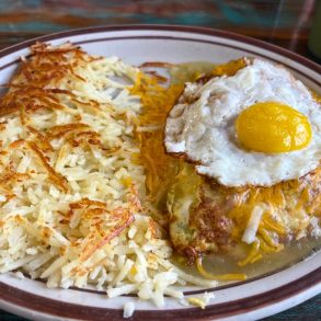Alien Omelet at Cowboy Cafe in Roswell, New Mexico