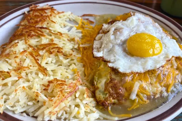 Alien Omelet at Cowboy Cafe in Roswell, New Mexico