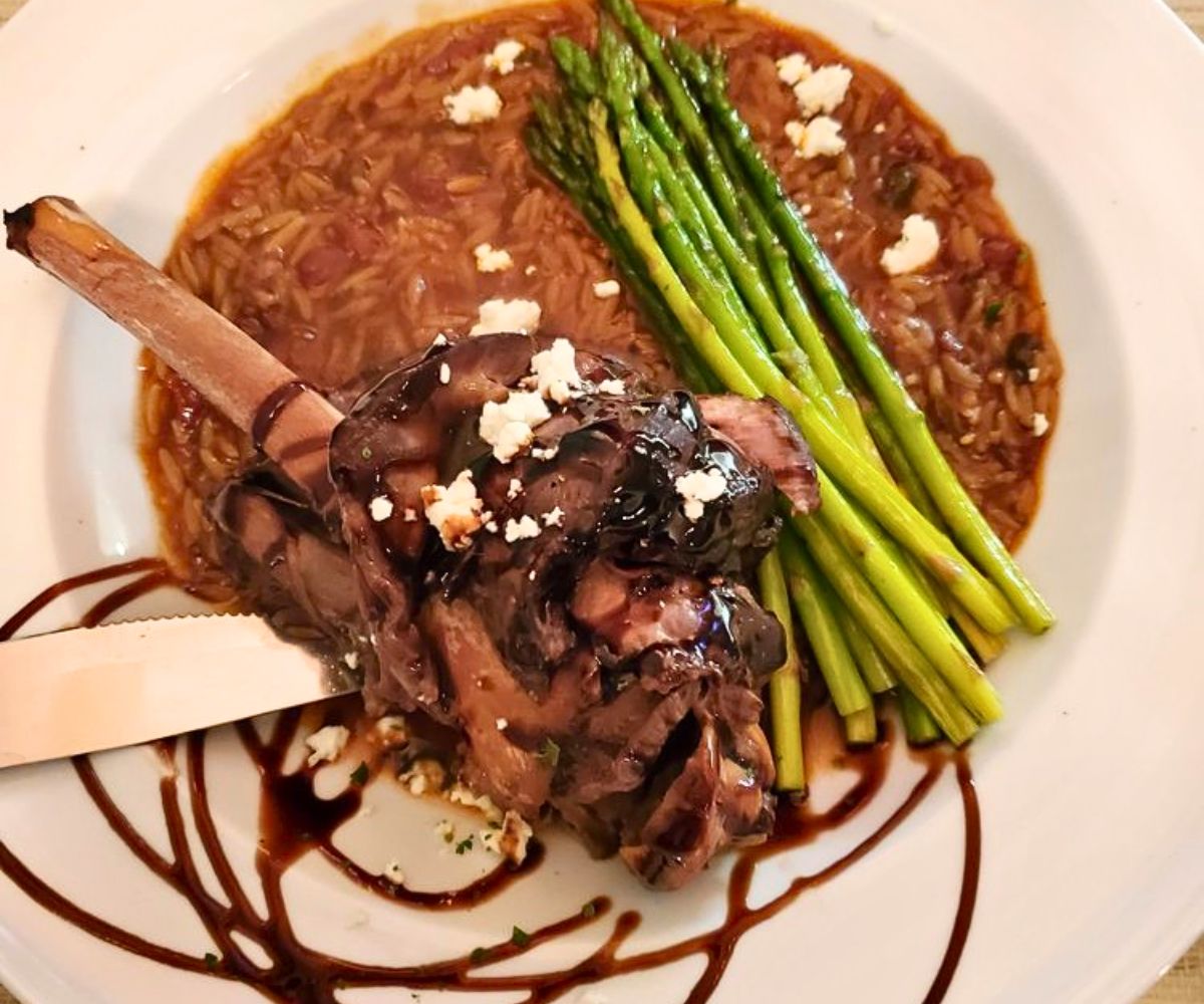 lamb shank at Famous Bistro in Owensboro, KY