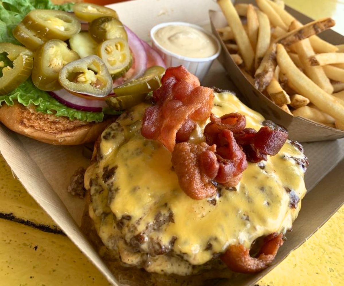 Ed's Deluxe Burger at Ed's Burger Joint in Hattiesburg, Mississippi