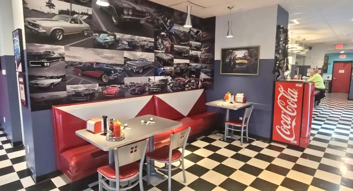 interior of KC's Classic Burger Bar in North Attleboro, Massachusetts