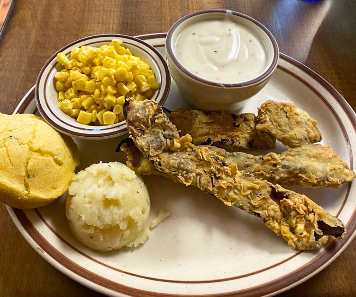 Chicken Fried Bacon Plate at Cowboy Cafe in Roswell, New Mexico