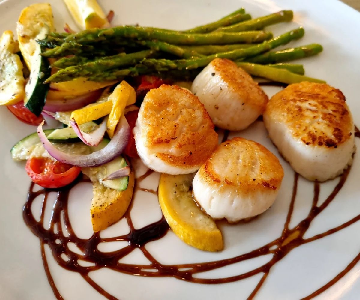 Jumbo Scallops at Famous Bistro in Owensboro, Kentucky