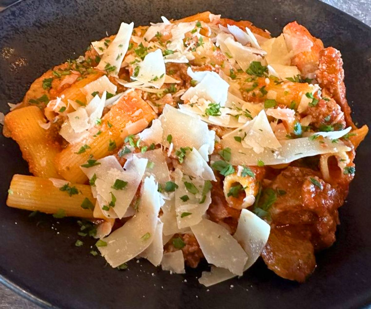Rigatoni Bolognese at Gambi's in Sparks, NV
