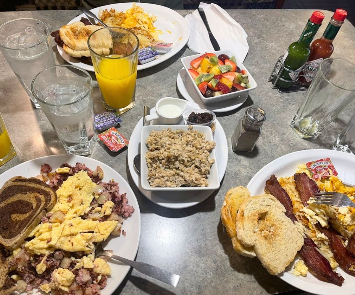 various breakfast dishes at Stella's Kitchen & Bakery in Billings, MT