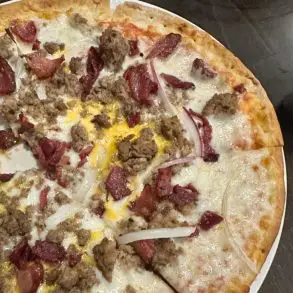 "You're In Dubuque" Pizza at L May Eatery in Dubuque, Iowa