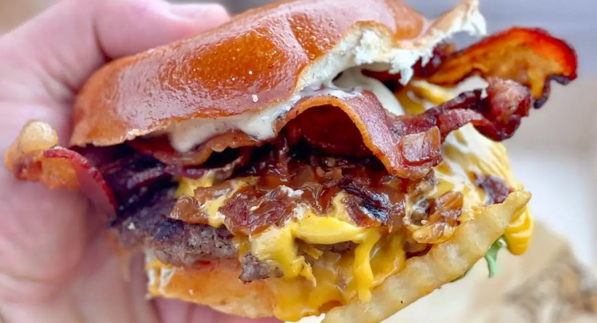 Bacon Butter Burger at Outlaw's Burger Barn & Creamery in Vineland, NJ