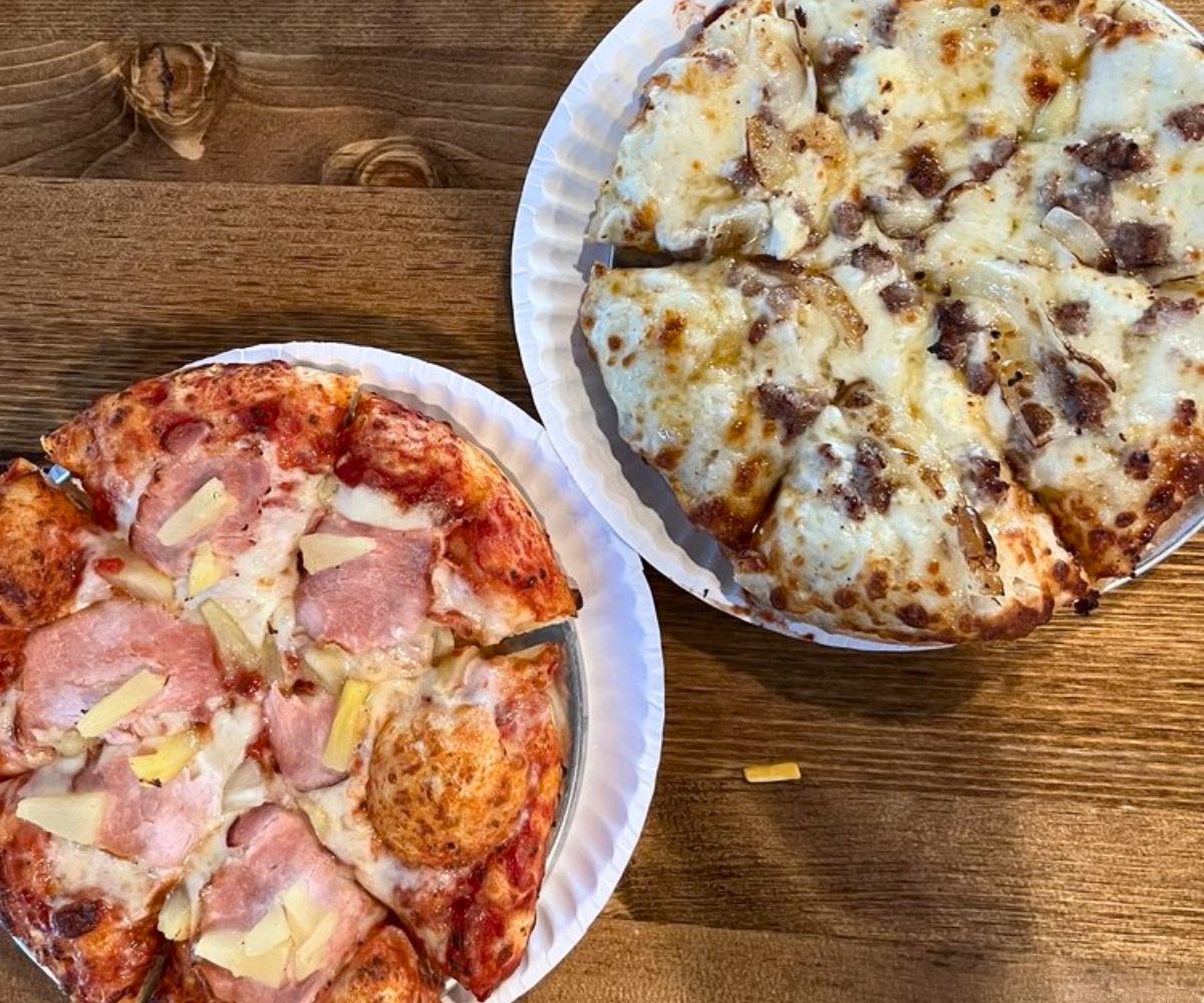 pizzas at Uncle Bob's Pizza in Meridian, Idaho