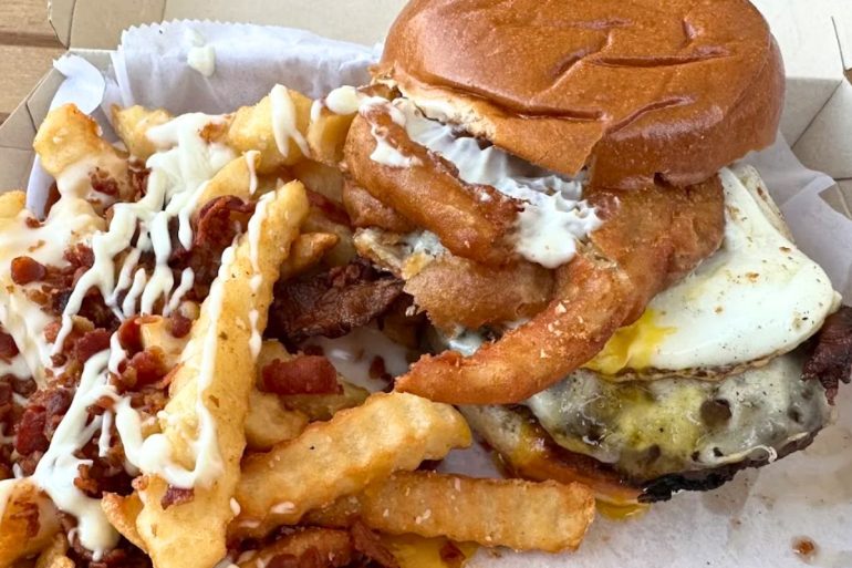 Farm Fresh Burger at Outlaw's Burger Barn & Creamery in Vineland, NJ
