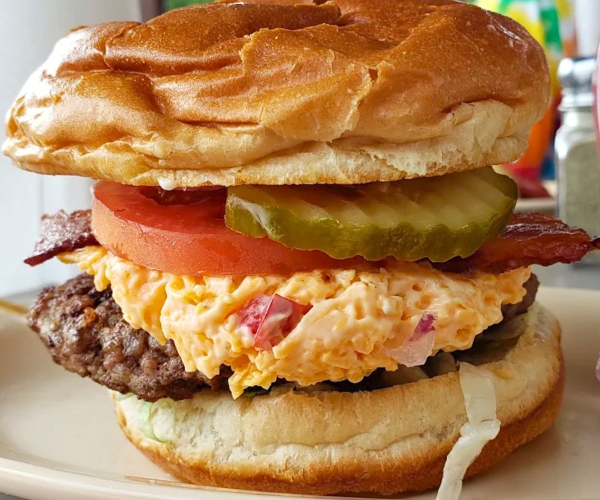 Pimento Cheese & Bacon Burger at Buster's Place in Murfreesboro, TN
