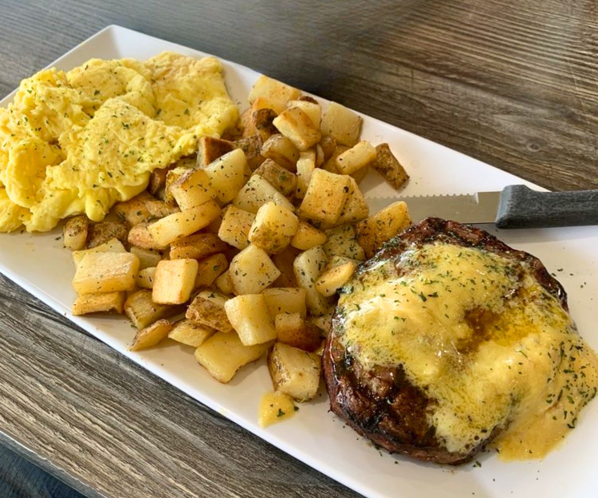 Steak and Eggs at Rosemary Cafe in Joliet, IL
