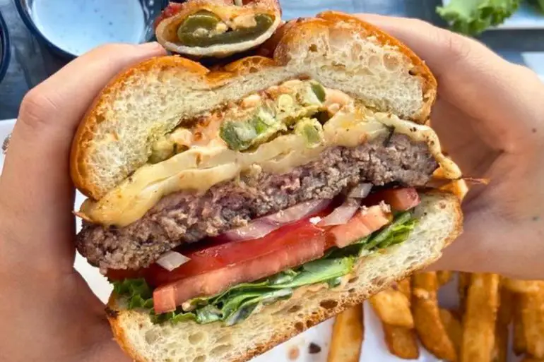 Burger at Colton's Social House in Clovis, CA