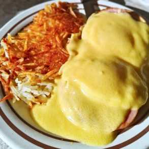 Eggs Benedict at The Shack on Broadway in Fargo, North Dakota