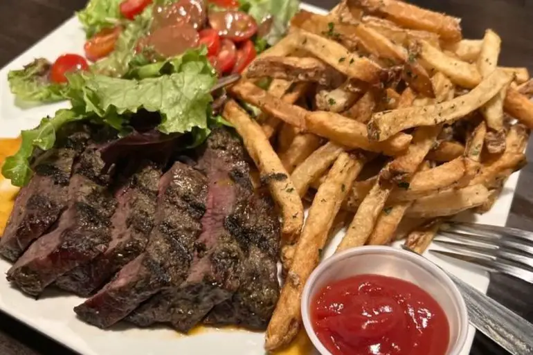 Steak Frites at Bistro603 in Nashua, New Hampshire