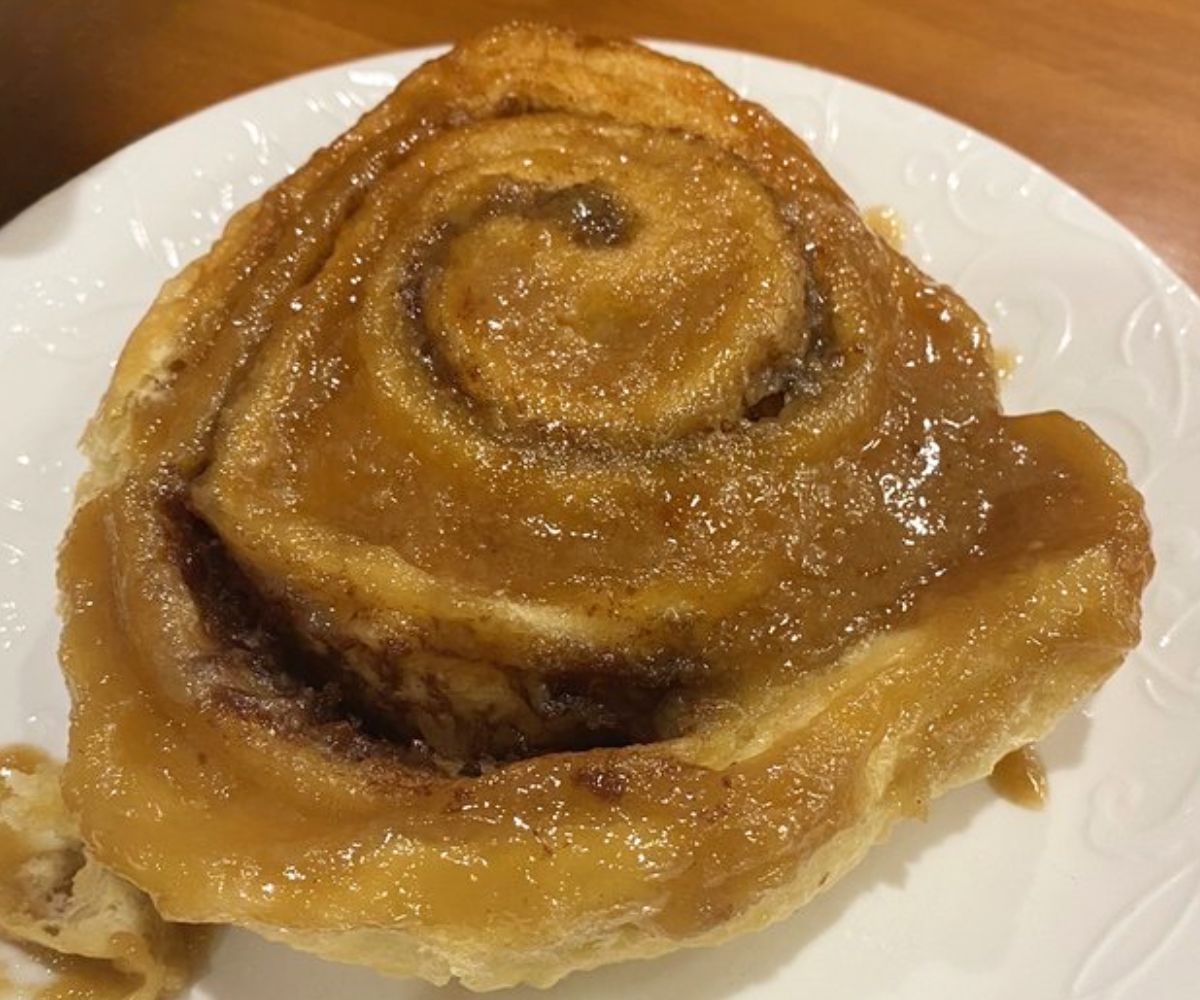 Caramel Roll at Charlie's Main St Cafe in in Minot, North Dakota