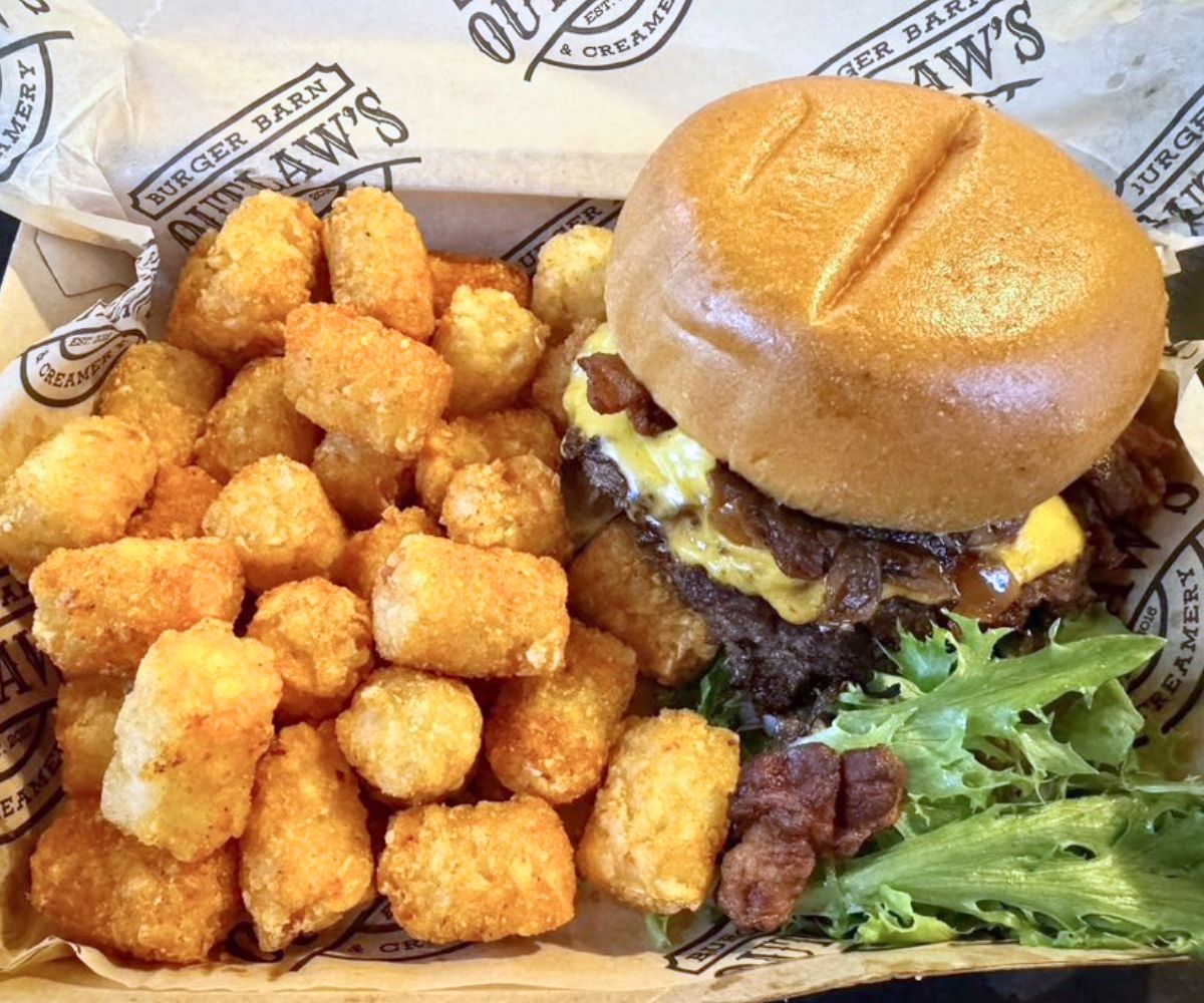Butter Burger at Outlaw's Burger Barn & Creamery in Vineland, New Jersey