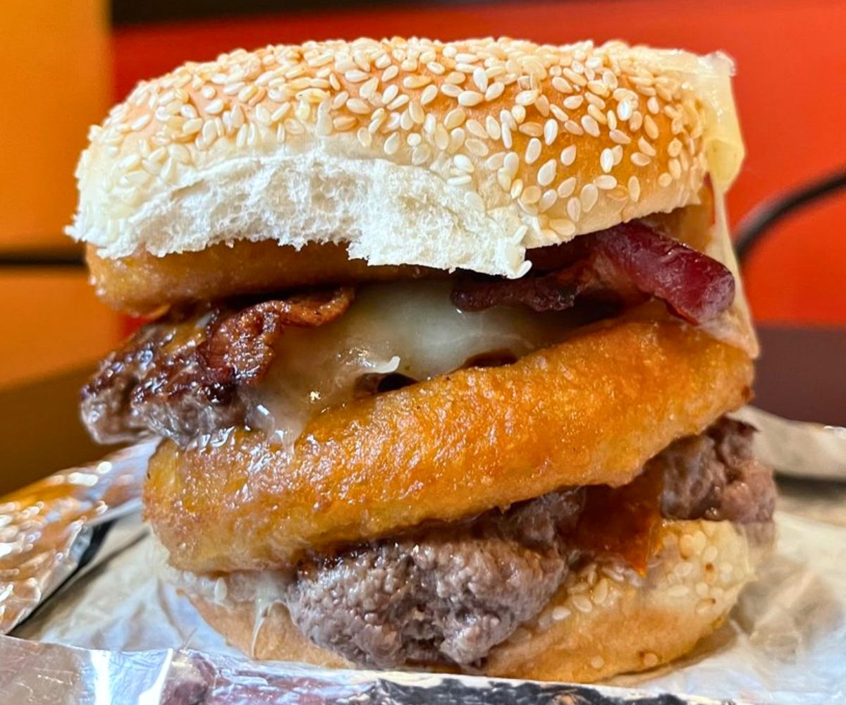Double Rodeo at GoldBurgers in Newington, Connecticut