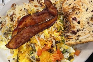 Farmer's Scramble at Charlie's Main St Cafe in Minot, North Dakota