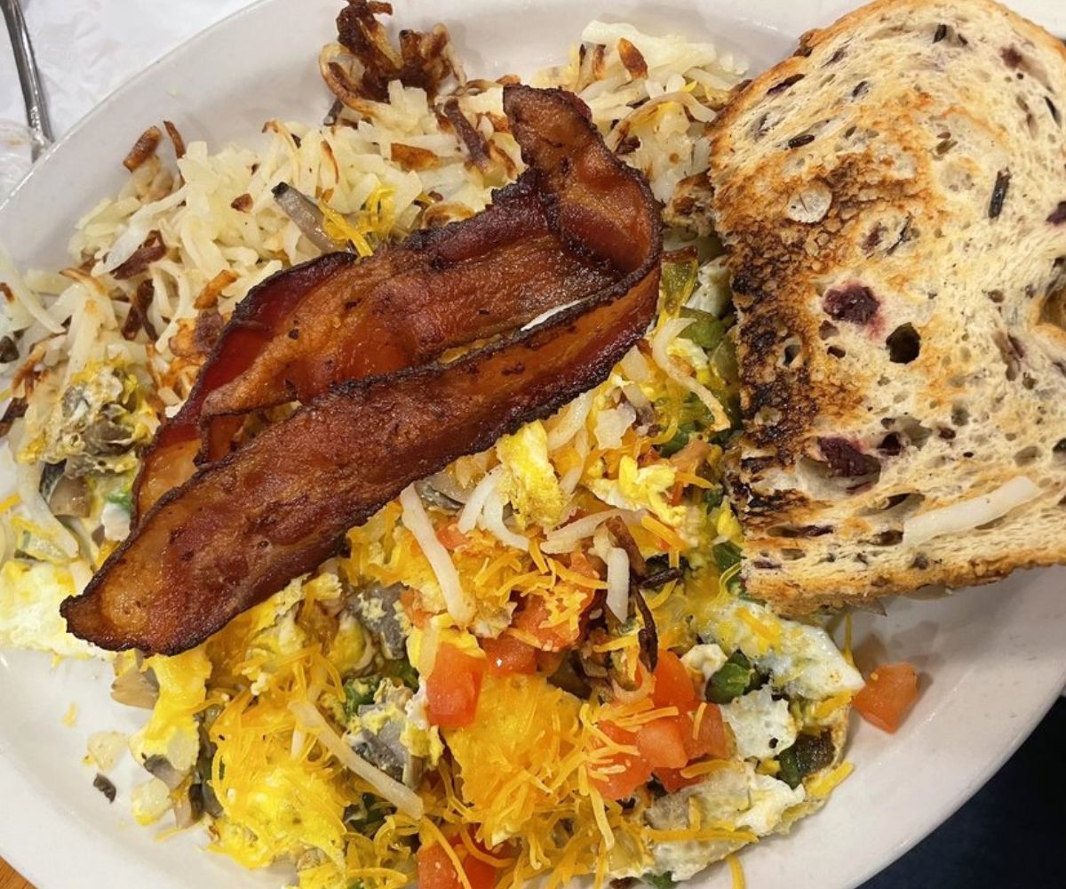 Farmer's Scramble at Charlie's Main St Cafe in Minot, North Dakota