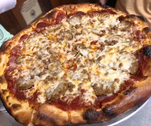 Meat Town Jones Pie at The Rail A Pizza Company in Rogers, AR