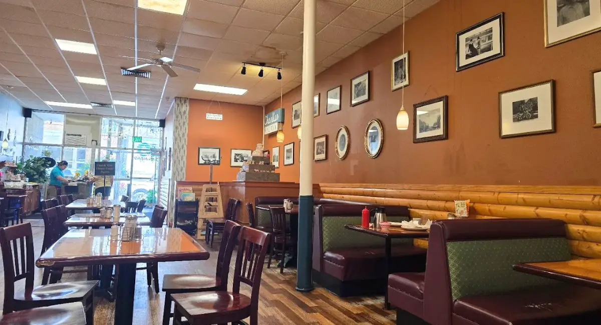 interior of Charlie's Main St Cafe in Minot, ND