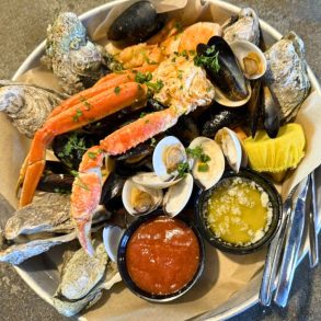 Steamed Seafood Platter at Fuller's Raw Bar in Hampton, Virginia