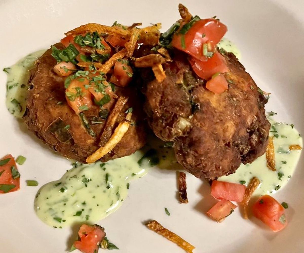 Glacier Bay Crab Cakes at Bender's Tavern in Canton, Ohio