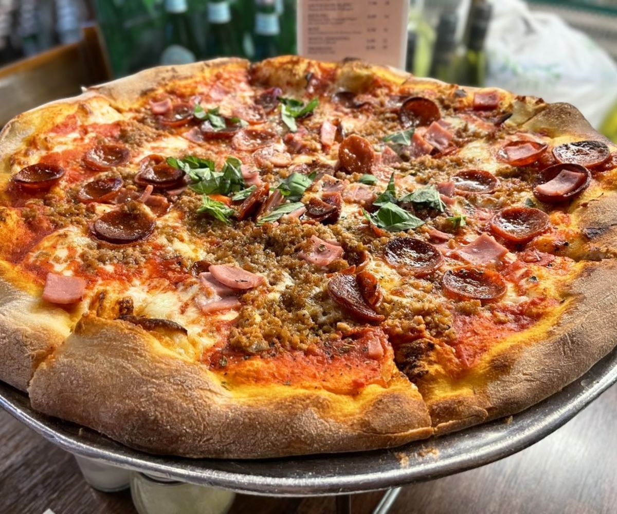 Meat Lovers at Cristino's Coal Oven Pizza in Clearwater, Florida