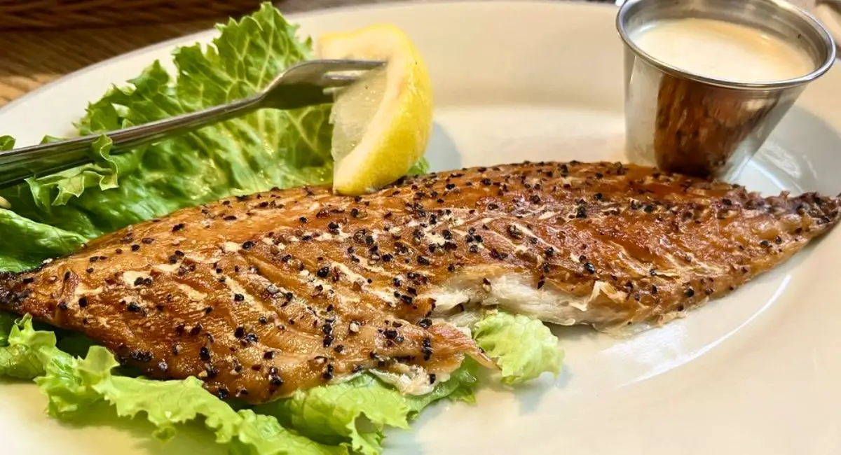Smoked Peppered Mackerel at Bender's Tavern in Canton, Ohio