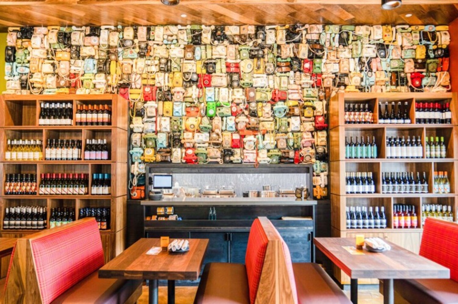 Wall at Postino Cinco Ranch located in Katy, TX. 