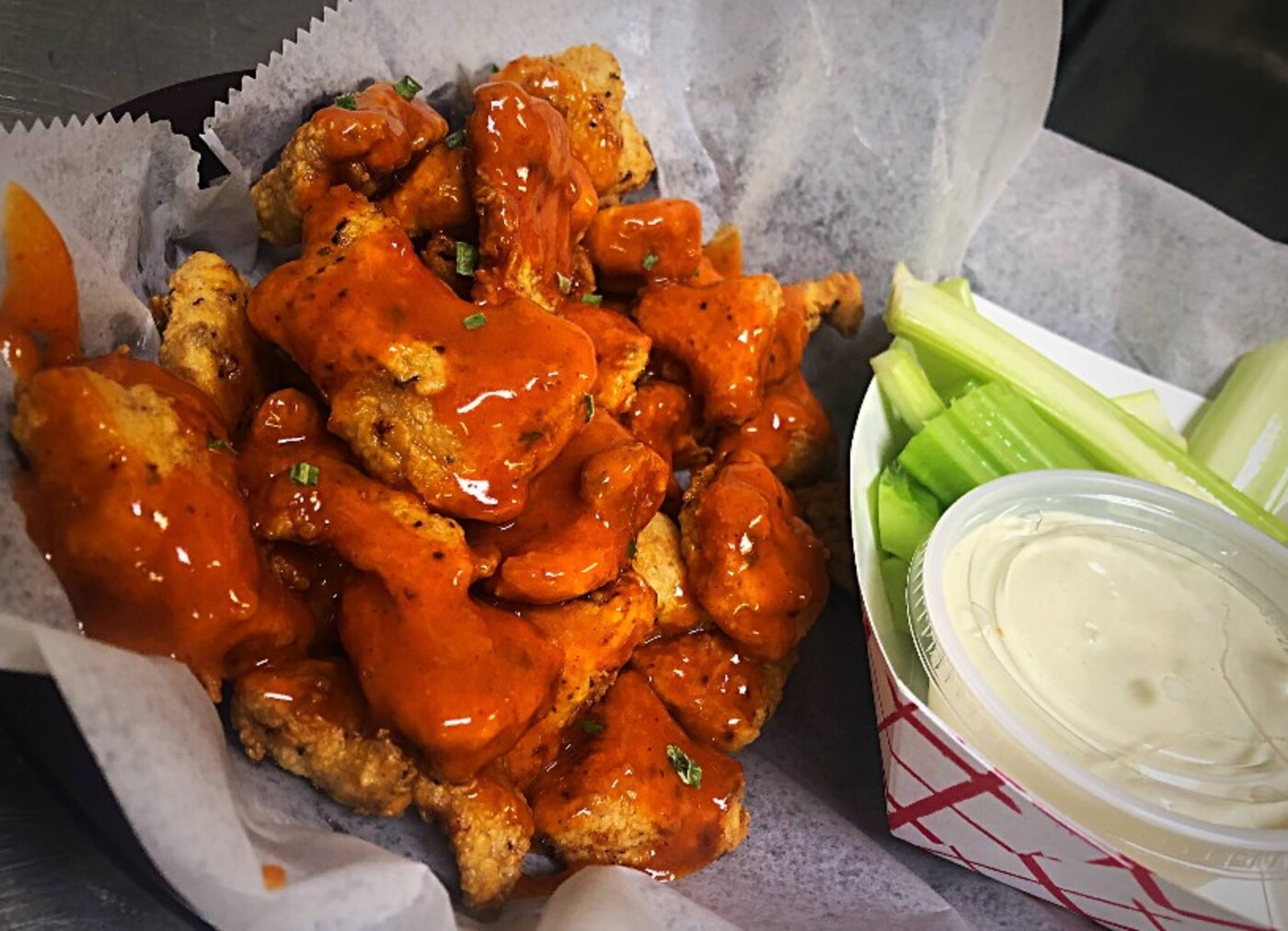 Wings at Frog Pond Pub & Pizzeria located in Wilkes Barre, PA. 