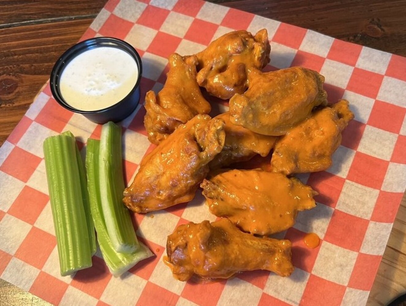 Wings at Woodstone Pizzeria located in Bakersfield, CA. 