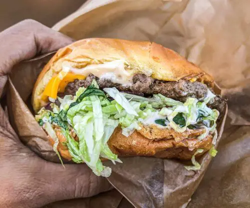 burger at RJ Burgers