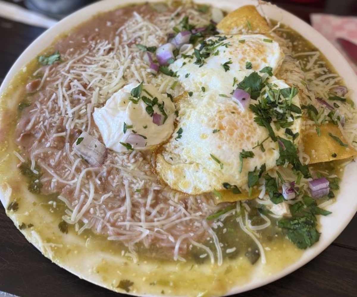 breakfast enchiladas at carolyn's cafe in redlands, CA