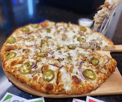 Supreme pizza at Stallionz Pizza in Roseville, California