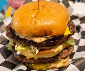 amazing burger at Tiffany's Diner in St. Joseph Missouri