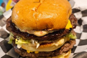 amazing burger at Tiffany's Diner in St. Joseph Missouri