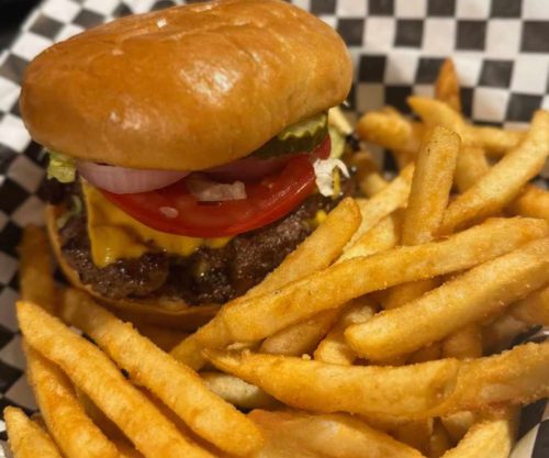 juicy burger at Tiffany's Diner in St. Joseph, MO