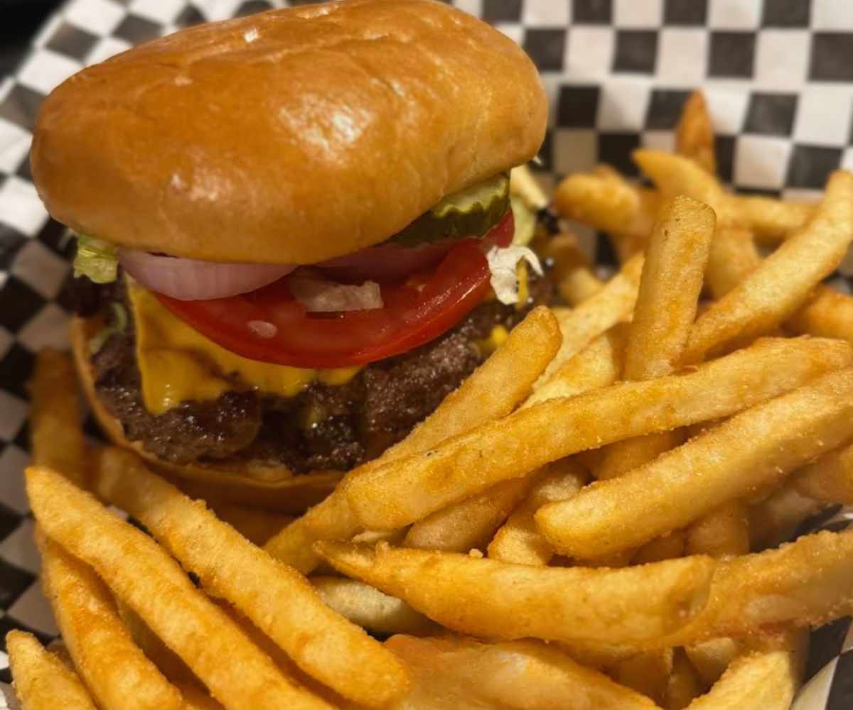 juicy burger at Tiffany's Diner in St. Joseph, MO