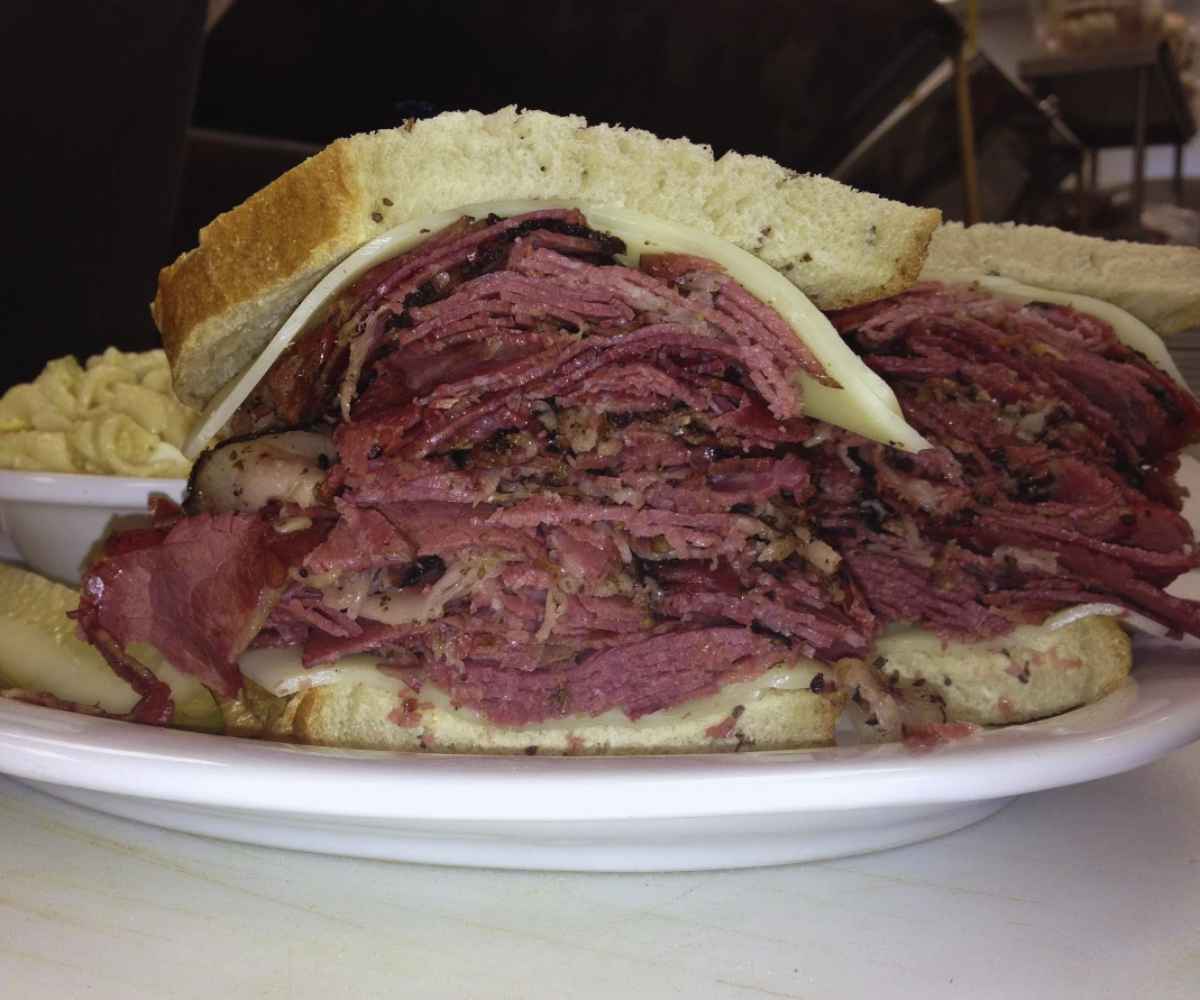 reuben sandwich at River City Bistro in Fort Smith, AR