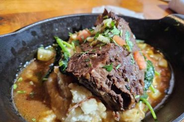 pot roast at lazy dog restaurant in downey, CA