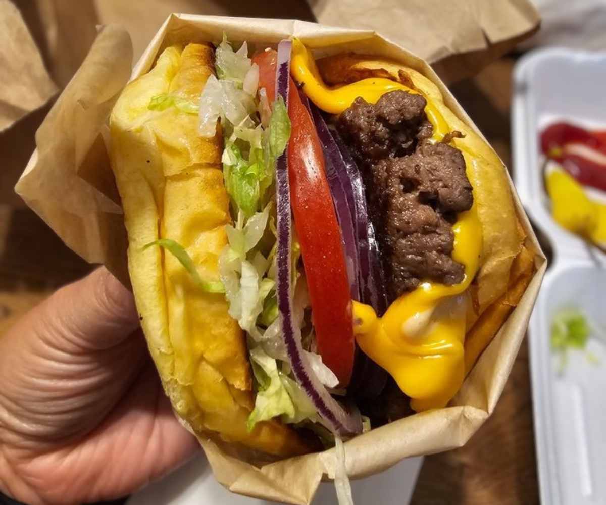 cheeseburger at RJ Burgers in Buena Park, CA