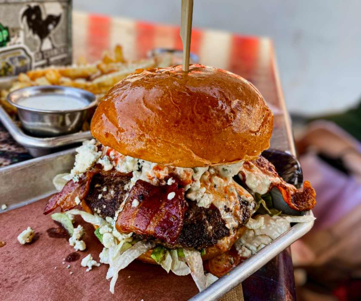 The stevie burger at lsa burgers in denton texas