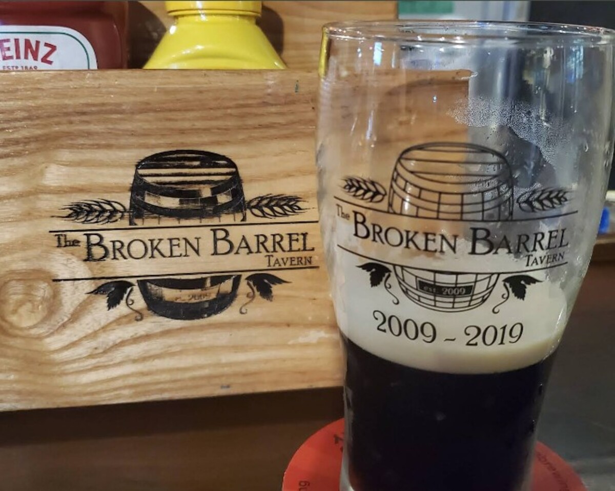 Beverage at The Broken Barrel Tavern located in NE Palm Bay, FL. 
