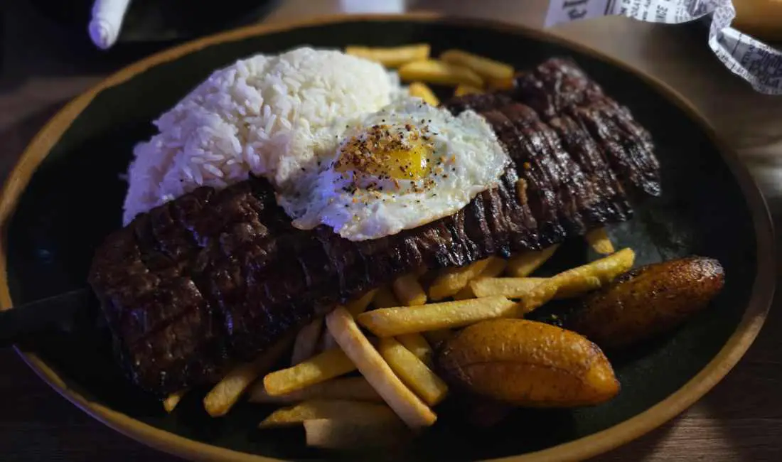 steak at micas Restobar in La Verne, CA
