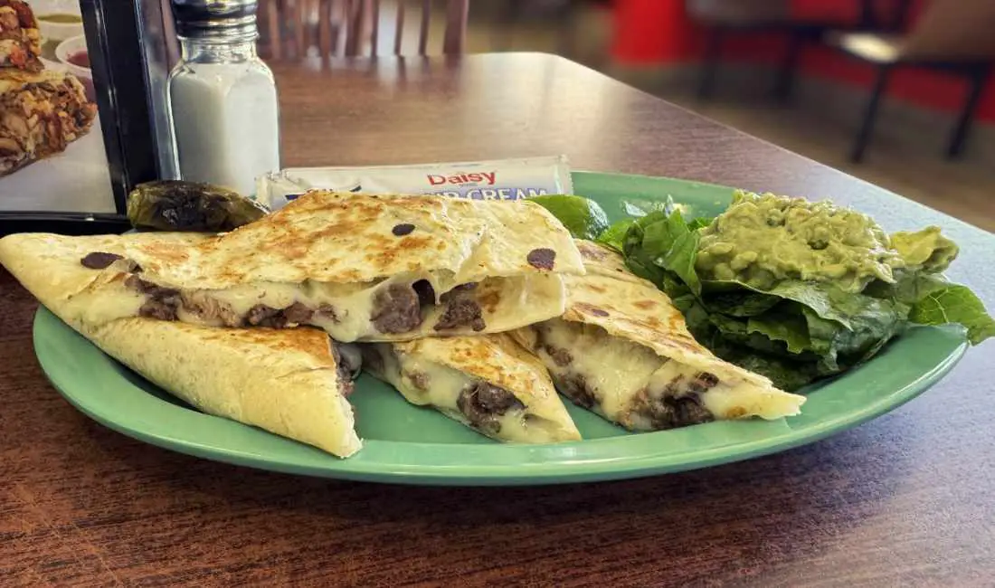 quesadillas at quesadilla king in san antonio texas