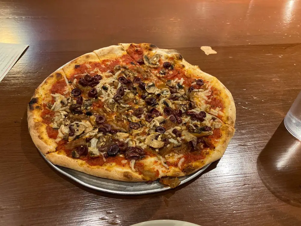 Vegan pie with vegan cheeze