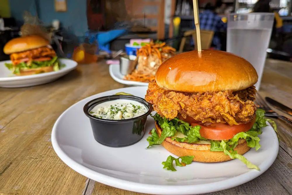 chicken cheese burger