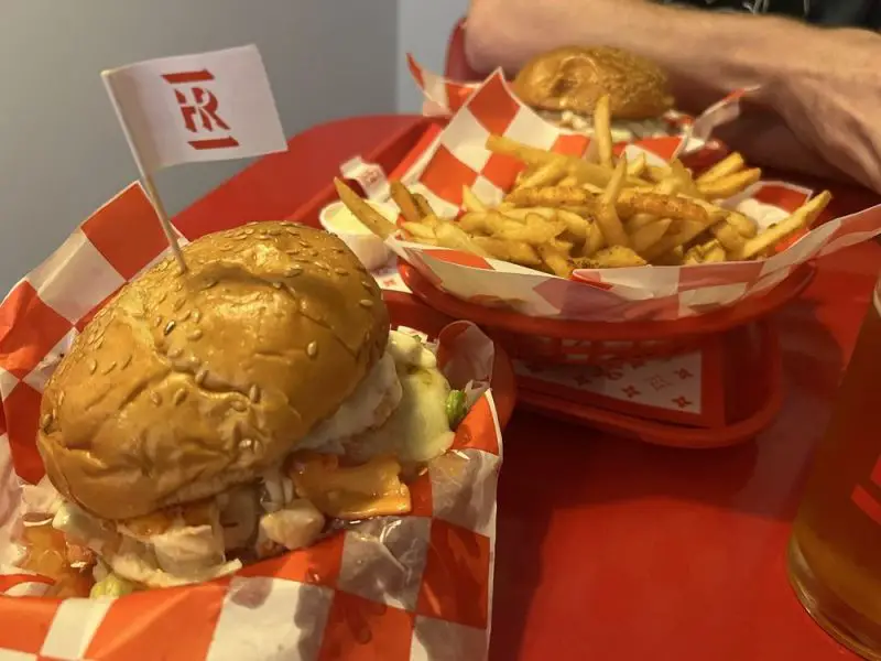 Surf & Turf Burger & High Fries