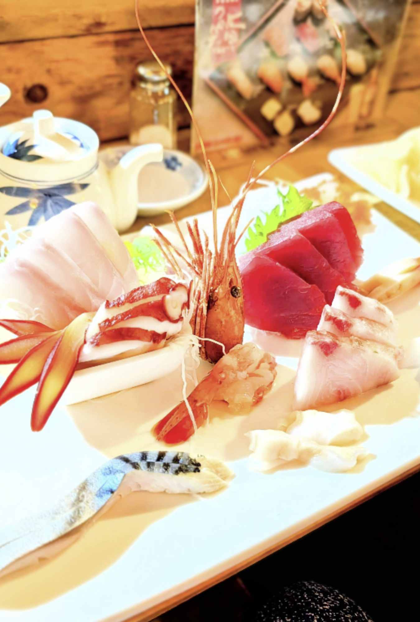 shrimp and sushi at niki's tokyo inn in san antonio Texas